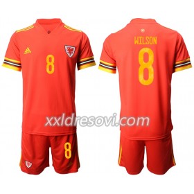 Wales Harry Wilson 8 Domaći Dječji Komplet Dresovi za Nogomet Euro 2020 (+ kratke hlače)